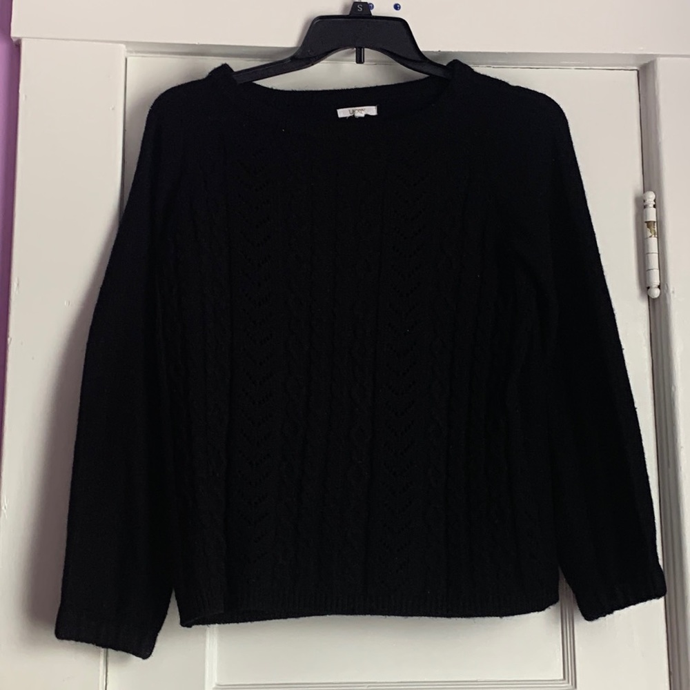 Black sweater. Really light weight